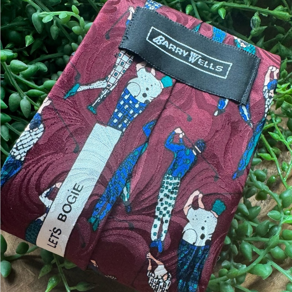 Barry Wells Golfing tie - Let's Bougie